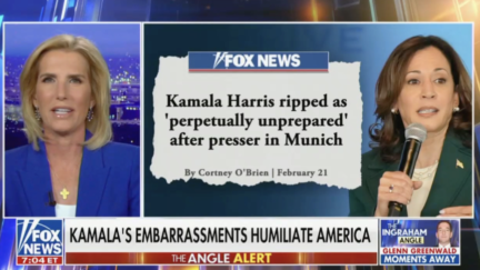 Laura Ingraham Dings Kamala Harris for Her Bad Habit of… Hugging People?